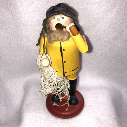 Vintage wooden fisherman - vintage,