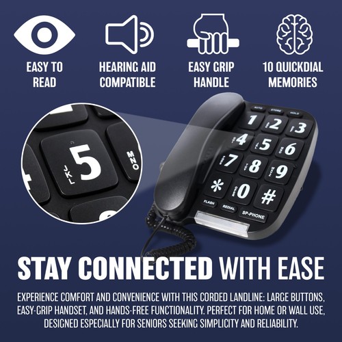 Big button landline corded - landline,