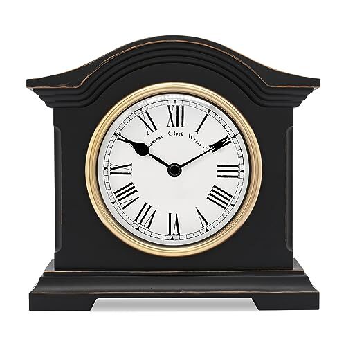 Falkenburg mantel clock black - falkenburg,