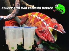 BLINKY CHAMELEON BUG BAR REPTILE INSECT FEEDING CUP FOR CRICKETS LOCUST