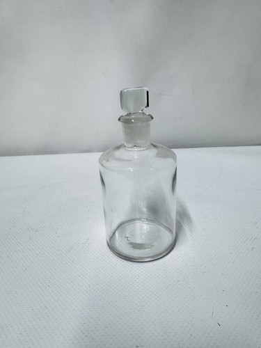 Vintage clear glass apothecary - glass,