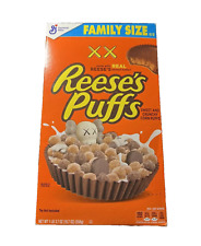 Kaws Reeses Puffs Family Size Cereal Box Limited Edition. Sealed, Sold Out, Rare