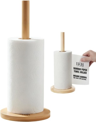 Kitchen roll holder bamboo - kitchen,