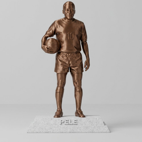 Pele statue brazil - statue, football