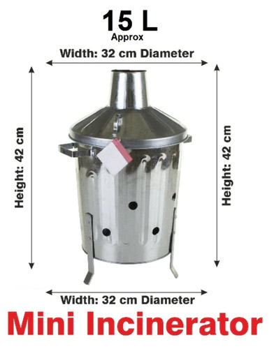 15l 60l 90l garden incinerator - 60l,