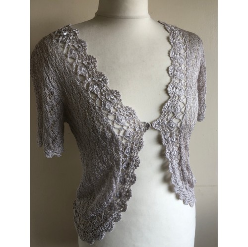 Roman silver grey lacy - roman, crochet