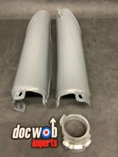 Honda CR500 1989 DOC WOB lower fork guard adaptor kit + grey fork guards
