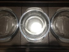 Hostess Trolley Latest Set Of 3 Round Dishes Bowls With Lids Crosslee Brand New