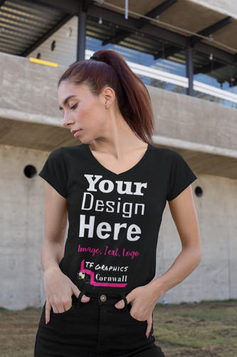 Custom neck shirt - -, logo