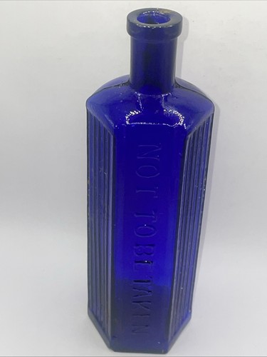 Antique cobalt blue poison - antique,