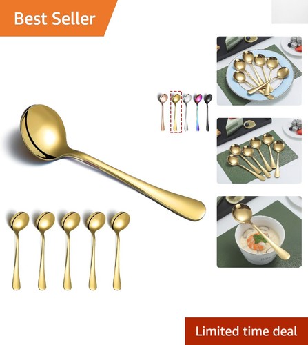 Set gold plated - 6, stainless