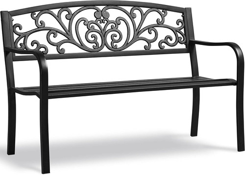 Metal outdoor bench - outdoor,