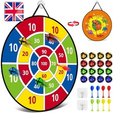 66CM Large Dart Board Game Set for Kids with 12 Sticky Balls Indoor Outdoor Toys