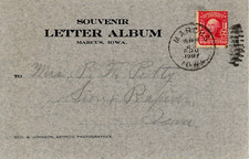 "Marcus, Iowa. Souvenir Letter Album" 1907 US Vintage Postcard *Worldwide ship*