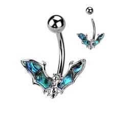 Surgical Steel Bat Belly Bar