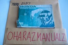 1988 HONDA XR100R Owner Owners Owner's Manual