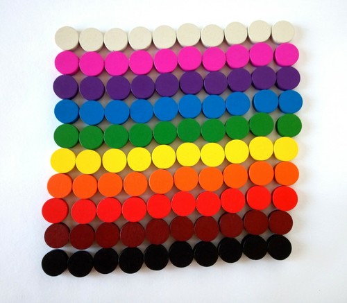 15mm round wooden counters - round,