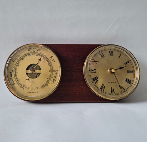 Vintage wooden weather station - vintage,