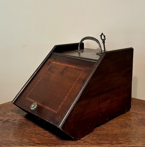 Antique wooden coal hod - antique, or