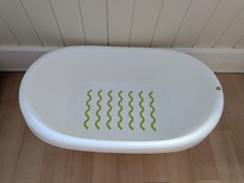 IKEA LÄTTSAM - Baby bath, white/green