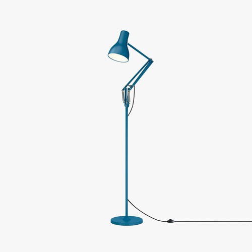 Floor lamp blue - lamp, adjustable