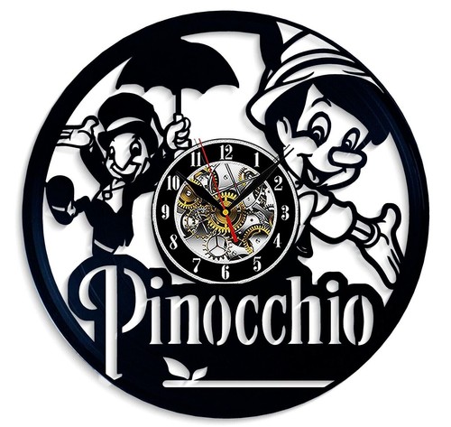 Pinocchio vinyl wall clock art - pinocchio,