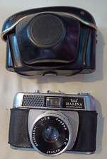 Halina Paulette Electric 35mm Film Camera & case -Anastigmat 1:28 F = 45mm Lens