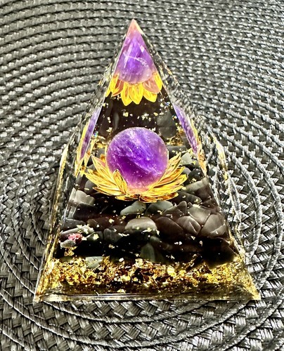 Amethyst crystal orgone - amethyst,