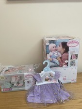 Baby Annabell Mia Doll, Purple Sparkly Dress & Potty Set
