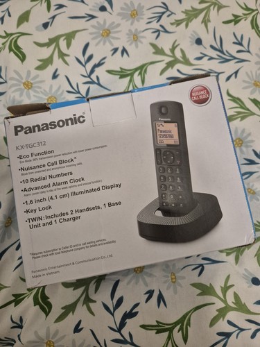Panasonic tgc312 black - panasonic, kx-tgc312