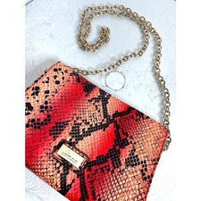 Snakeskin Handbag with Gold