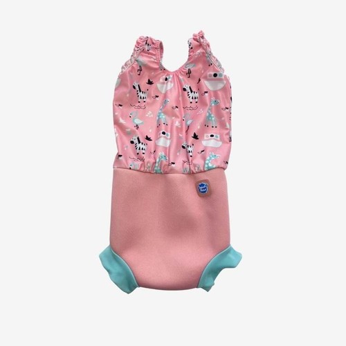 Splash about girls pink zebra - pink,