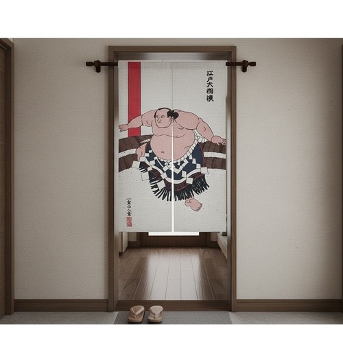 Japanese noren curtain sumo - noren,
