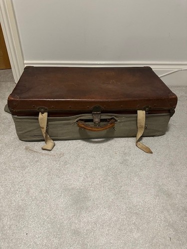Old vintage leather - leather, suitcase