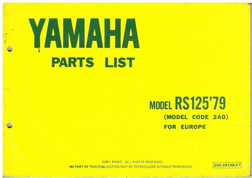 Yamaha rs125 - rs125, (model