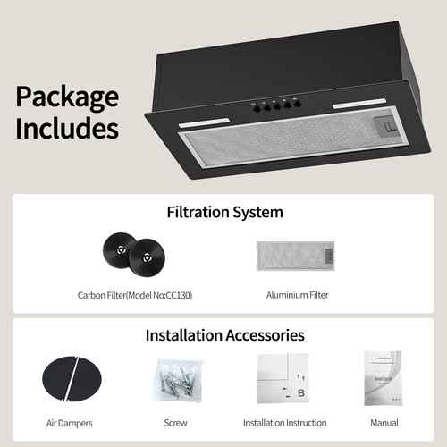 Firegas 52cm integrated - firegas, cooker