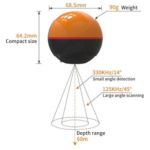 Wireless fish finder depth - fish,