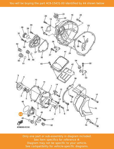 Yamaha cover crankcase - cover,,