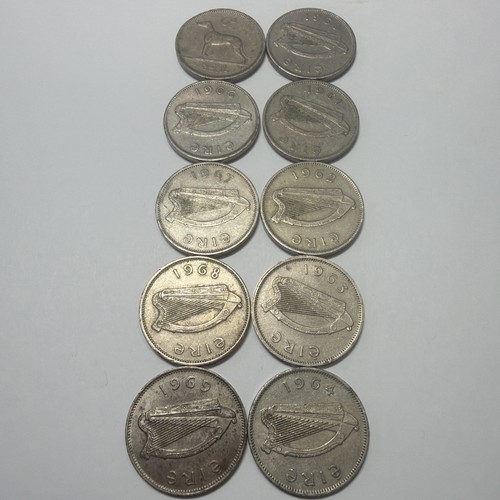 Irish sixpences eire - 5x,