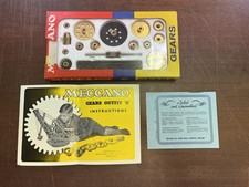 Vintage Meccano Gears Outfit from 1966, Complete in Original Box with Manual 