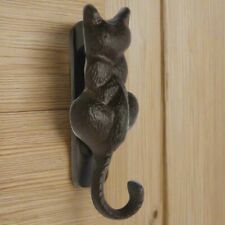 Cast Iron Cat Antique Vintage Rustic Shabby Chic Brown Front Door Knocker Gift