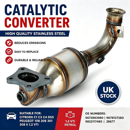 New catalytic converter - new, with