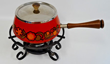 Vintage 1970 red floral - 1970's,