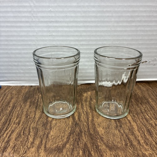 Vtg ribbed clear juice - 2,