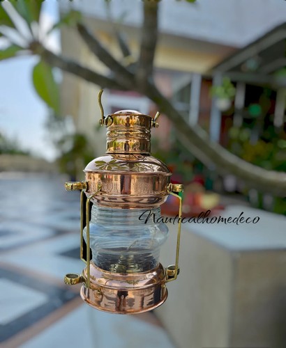 Nautical brass copper anchor - nautical,