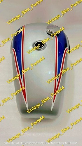 Triumph t140 blue silver - triumph,