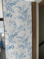 Laura Ashley Forsythia Seaspray Floral Lined Curtains Panels 23"w x 69" d - NEW