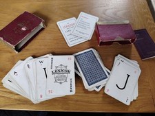 Vintage Antique Blue Backed Waddingtons Lexicon Card Game  Booklet  Read Descrip