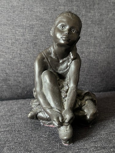 Vintage ballerina girl bronze - vintage,