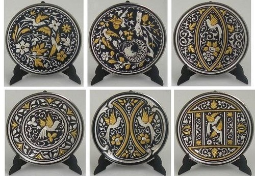 Damascene gold silver - damascene, dove
